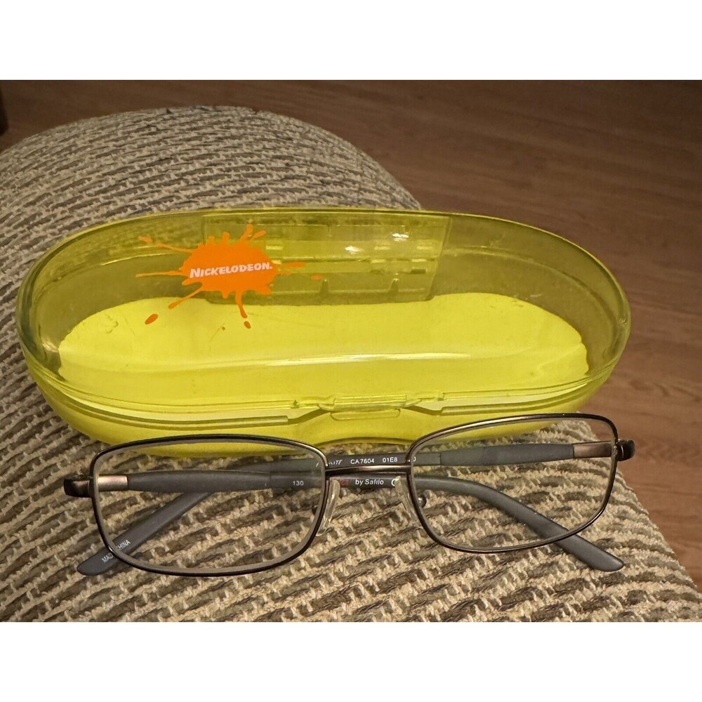 Carrera Glasses Frames For Kids Metal Frames & Nickelodeon Yellow Plastic Case